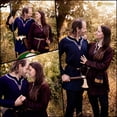 thumbnail image 4 of Mythrojan Navy Blue Wool Medieval Viking Shirt Renaissance Men Tunic Costume Warrior Knight Cosplay LARP Adult Tunic XL, 4 of 6