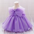 thumbnail image 5 of Toddler Girl Princess Dress with Bowknot Sleeveless Tulle Party Gown for Birthday Wedding Halloween Christmas, 5 of 5