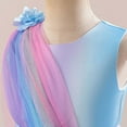 thumbnail image 4 of WOYY Girl Elegant Gradient Rainbow Pageant Gown Birthday Party Princess Dress, Sizes 3-12, 4 of 8