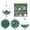 Green, variant on Fwttom Sequin Christmas Ball Ornaments Set of 16 Shatterproof Hanging Merry Christmas Tree Decorations for Holiday Gifts Xmas Decor, Red