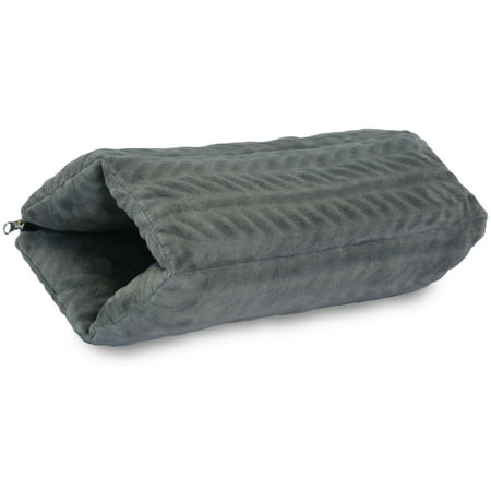 Napa 4 in 1 Fleece Super Soft Travel Pillow Neck Support, Hand Muff Warmer, Lumbar Support Seat Cushion With Bag Zipper Cozy Reversible (Best Travel Lumbar Pillow)