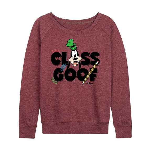 Mickey & Friends - Class Goof - Women's Lightweight French Terry Long Sleeve Shirt