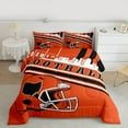 thumbnail image 2 of jejeloiu American Rugby Football Twin Comforter Sets,Boys Ball Game Bedding Set For Teens Reversible 2 Pieces, 2 of 8
