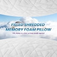 thumbnail image 4 of Lolsea Memory Foam Queen Bed Pillows Set of 2, Adjustable Loft Hotel Pillows for Side, Back, and Stomach Sleepers, Queen, 4 of 9