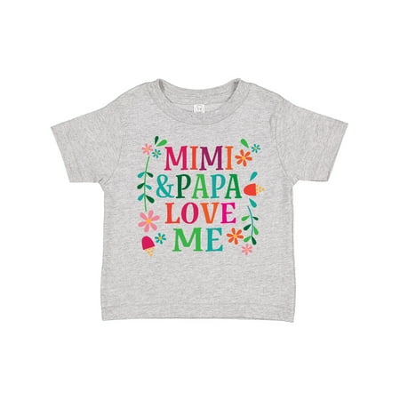 

Inktastic Mimi and Papa Love Me Gift Toddler Toddler Girl T-Shirt