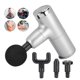 thumbnail image 4 of Mini pistola de masaje portátil ajustable dolor muscular fatiga revive Fitness masajeador plateado blanco, 4 of 12