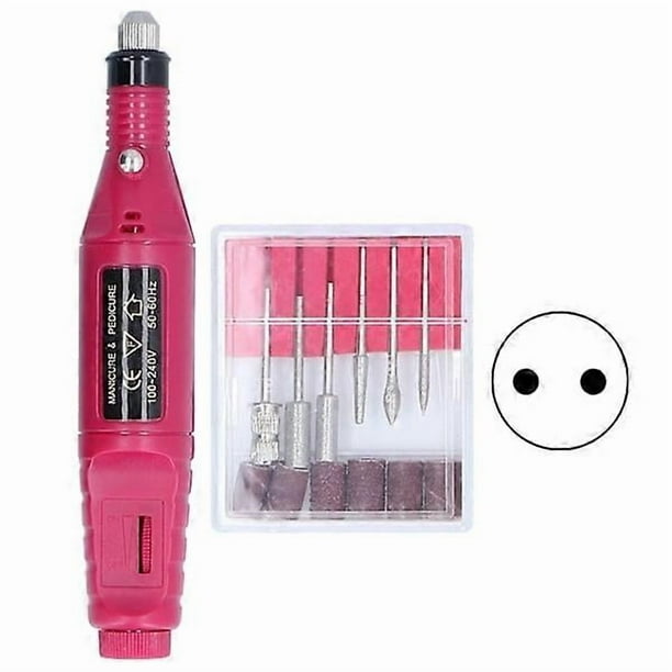 Electric nail polishing machine Mini file drill kit Manicure Pedicure shaping tool 100-240VEU Plug