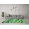 thumbnail image 3 of Ahgly Company Indoor Rectangle Abstract Turquoise Blue Modern Area Rugs, 7' x 9', 3 of 4
