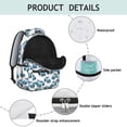 thumbnail image 4 of Police and Checkered White Pattern Backpack for School, Cute School Bag with Adjustable Shoulder Straps and Padded Back, 15.3"x11"x7.1", 4 of 5