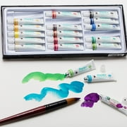 Maries Artist Gouache Paint Sets - Highly Pigmented Gouache for Painting, Artists, Illustrators & Designers - Set of 12 Assorted Color Tubes (12mL/0.4oz)