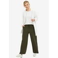 thumbnail image 2 of Ellos Plus Size Wide Leg French Terry Sweatpant, 2 of 3