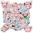 thumbnail image 4 of 35pcs Cute Axolotl Animal Stickers Funny Cartoon Stationery Stickers for Luggage Phone Laptops, 4 of 9