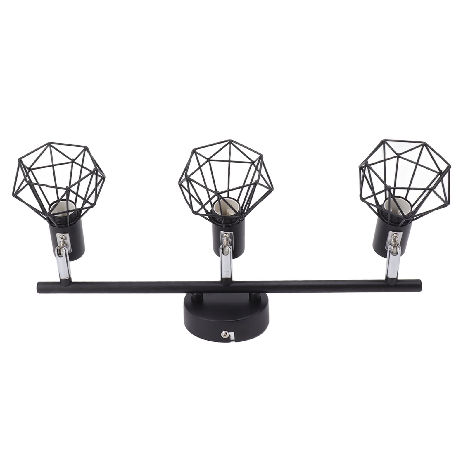 Sarapandan Matte Black Finish, Modern Ceiling Spotlight, 85-265V, Fashionable Design Rotatable 3-Light Track Lighting Kit