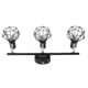 thumbnail image 4 of Kit de iluminación de riel de 3 luces, cabezales giratorios, acabado en negro mate, foco de techo moderno y moderno, 85-265V, 4 of 10