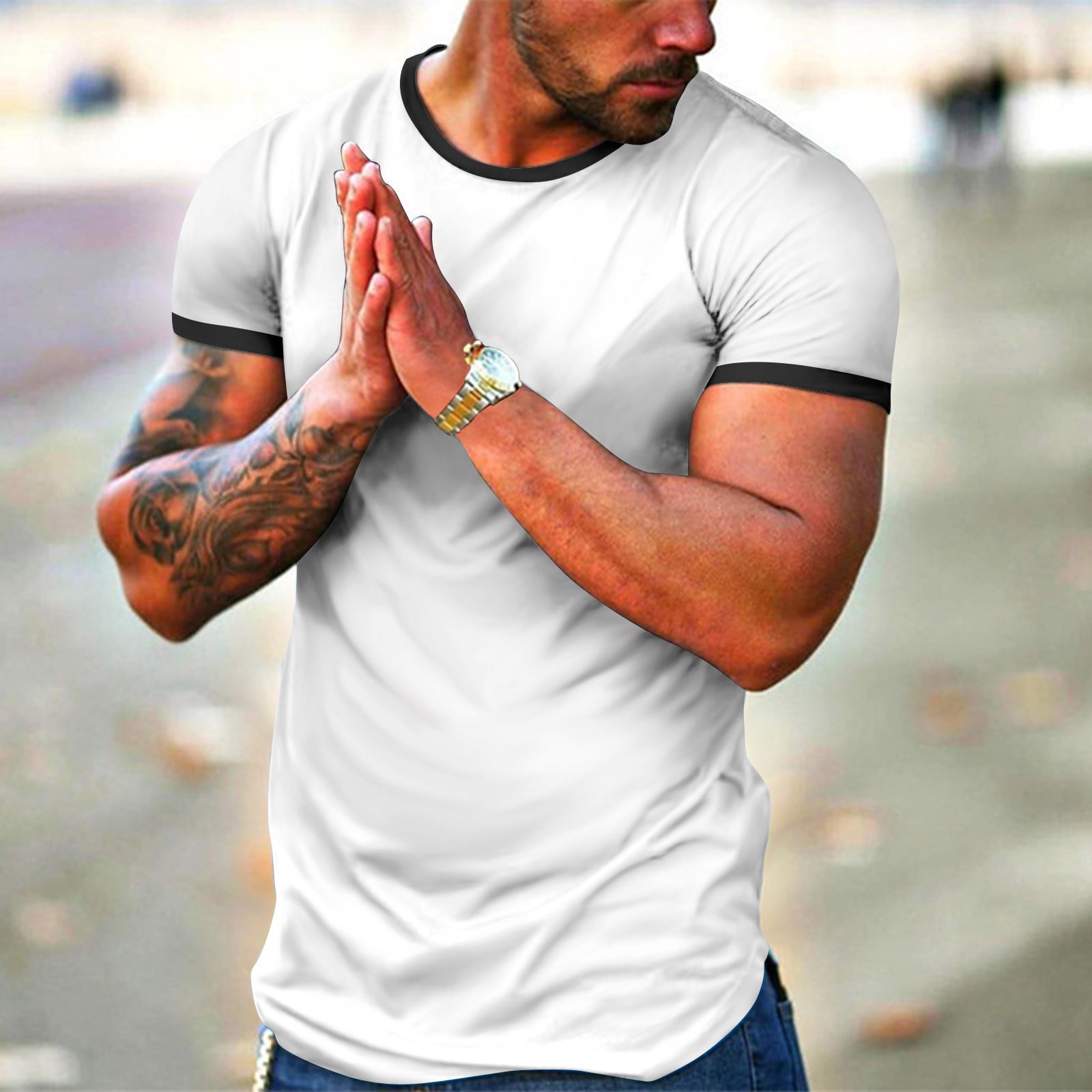 lower t shirt combo for men
