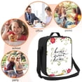 thumbnail image 7 of Horeoi Home Sweet Home Floral Pattern Insulated Thermal Lunch Bag with Leakproof Compartments for Office School Picnic Reusable Oxford Tote, 7 of 7