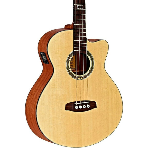 Ortega Deep Series 5 D538-4 Mahogany Acoustic-Electric Bass Open Pore Natural