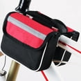 thumbnail image 2 of CSChome Bicycle Saddle Bag Reflective Strip Shockproof Bicycle Saddle Bag High Strength Bike Front Beam Bag, 2 of 7