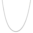 thumbnail image 3 of 925 Sterling Silver Rhodium-plated 1.5mm Diamond-cut Spiga Chain 24 Inch, 3 of 7