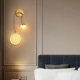 thumbnail image 3 of Lámpara de pared moderna Dormitorio  Lámpara de pared 3 modos Iluminación Bola Izquierda Dorada Gloria lámpara de pared, 3 of 9
