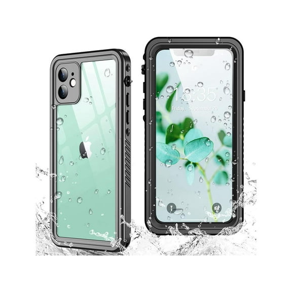 iPhone 11 Waterproof Case with Built-in Screen Protector Full Body Rugged Heavy Duty Shockproof Cover IP68 Waterproof Phone Case for iPhone 11 6.1 inch