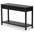 thumbnail image 6 of Safavieh Jaylessa Solid Wood 2 Drawer Console Table in Black, 6 of 12