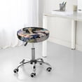 thumbnail image 7 of Balery Cute Mushroom Landscape Round Bar Stool Seat Covers Velvet Fabric Adjustable Protects from Scratches and Stains for 14-17 Inch Chair-12 inch, 7 of 7