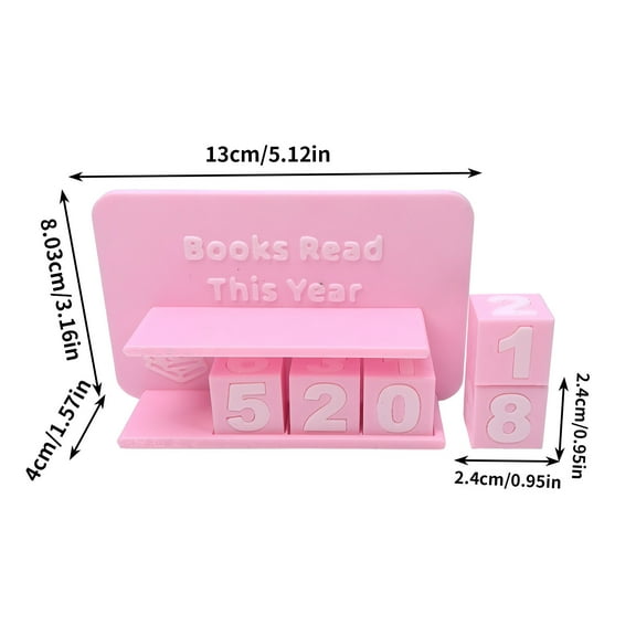 ToysYGift Bookshelf Decor Book Read Counter, Books Read Counter, Books Read Sign, Reading Tracker, Reading List