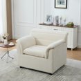thumbnail image 2 of HOQBN 38" Oversized Accent Chair,Chenille Upholstered Living Room Chairs,Modern Arm Chair for Living Room, Bedroom,Beige, 2 of 8