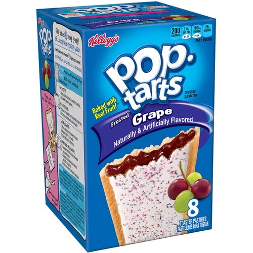 Kellogg's PopTarts Frosted Grape Toaster Pastries, 14.1 oz