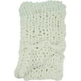 thumbnail image 2 of Fennco Styles Chunky Cable Knit Throw Blanket 50" W X 60" L – White Cozy Blanket for Couch, Bedroom, Living Room and Office Décor…, 2 of 5