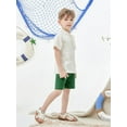 thumbnail image 5 of CARETOO Toddler Boy Clothes 1-5T Summer Casual Short Sleeve T-Shirt Shorts 2pcs Outfits 95% Cotton, 5 of 11