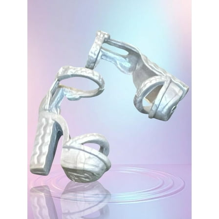 Lol Surprise doll OMG Bartz Doll Fashion Silver Strap Heels Shoes
