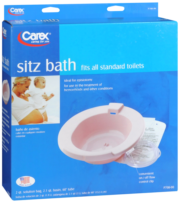 Carex Sitz Bath, OvertheToilet Perineal Soaking Bath, for