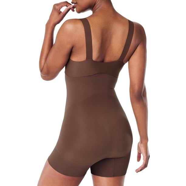 Pantalones cortos Shapewear SPANX sin costuras de cintura alta castaño 1X