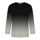 thumbnail image 5 of Camisas de Lino para Hombres Impresión Cuello Redondo Casual 3/4 Manga Blusa, Mezcla de Lino de Algodón para Primavera Verano Ocio Y Tops Diarios, 5 of 9