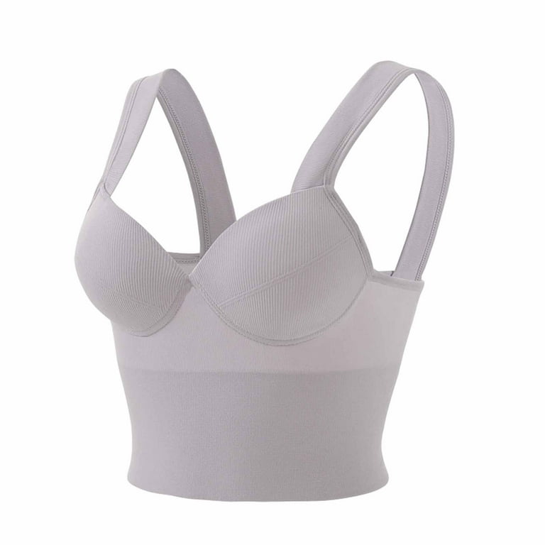 Bigersell Push-Up T-Shirt Bra Women Underwear Thin Back Strap with A Bra  Pad Inside To Prevent The Bare Chest Integrated Vest Women Size Padded Bra