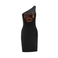 thumbnail image 4 of Vestido de verano con hombros descubiertos para mujer, ligero, corto, para aniversario M, 4 of 7