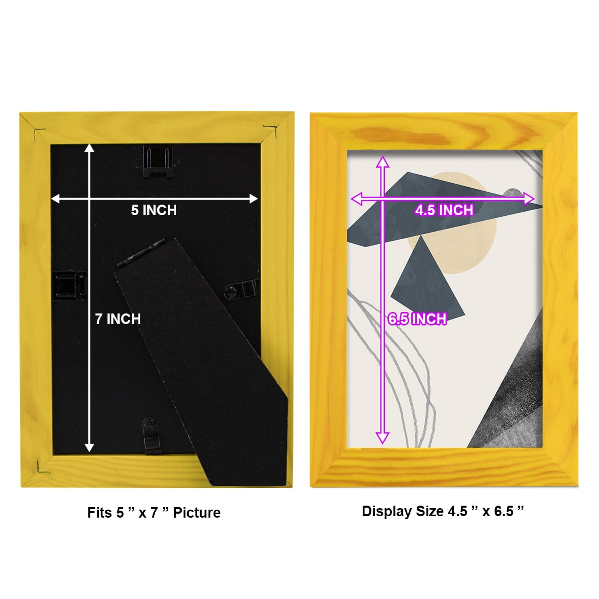 Diamond Slate IV - Framed Print w/glass - Sunflower Yellow