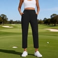 thumbnail image 6 of Hxshgdsn Womens Golf Long Pants Stretchy Breathable High Waist Sportwear Casual Vacation Outfits（Black/M）, 6 of 9