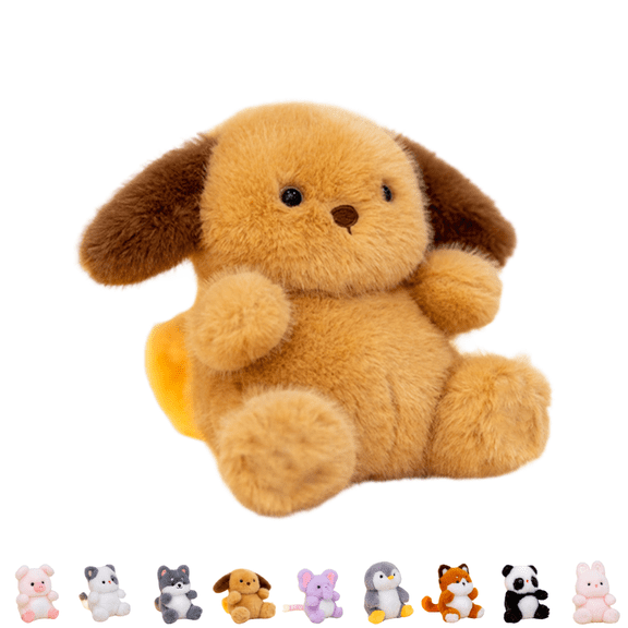Stuffed Animal Plush Toys 5.9in - Fluffy Cute Lifelike Plushies, Soft Comfort Cartoon Animal Doll Plushie Toys for Kids Girls Boys, Perfect Birthday Gifts A
