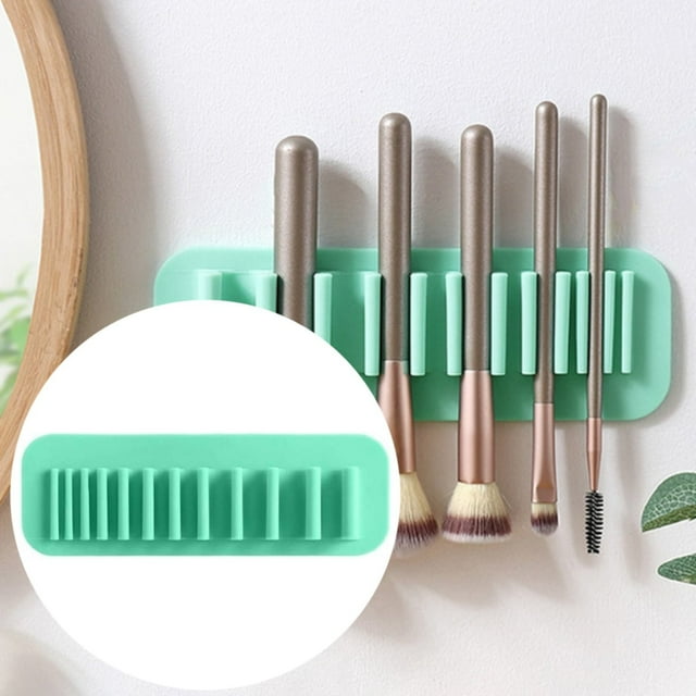 Beauty Tools Wall Mounted Silicone Makeup Brush Drying Rack Cosmetics Brushes Storage Makeup Brush Holder Makeup Brush Rack, Beauty Tools for Women