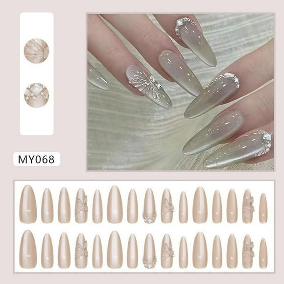 Bilqis Deals Showcasing Advanced Texture Easy To Wear Fits Well With Nails And Is Not Easy To Fall Off Unique Design Showcases Personalized Wearing Of Nails 1ml