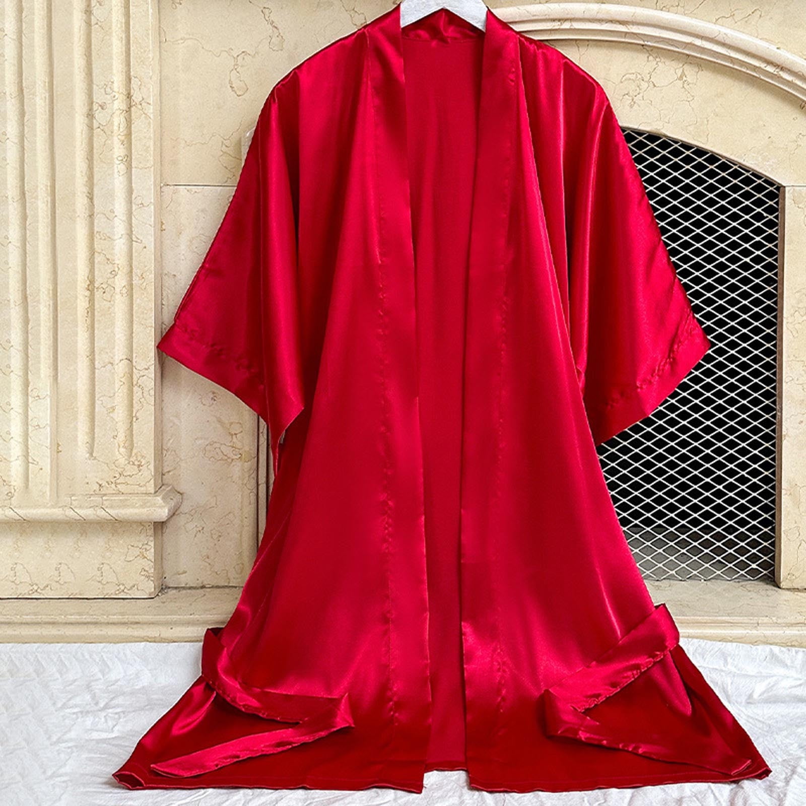 Soft And Cosy Robes Womens Thermal Dressing Gown Robes For Women Fuzzy Button Down Heart Robe With Collar Ankle Length Robes For Women Shower Robe For - View #4