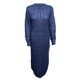 thumbnail image 2 of VISgogo Vestido de Punto de Manga Larga para Mujer, Patrón de Ganchillo Color sólido Acanalado Cuello Redondo Casual Fiesta de Club Largo de una Pieza VISgogo  moda, 2 of 5