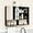 Black-with Mirror, variant on Wooden Bathroom Organizers, Over The Toilet Storage Cabinet with 2 Doors, Adjustable Shelves & Towel Bar, Wall Mounted Medicine Cabinet for Kitchen & Laundry, Espresso