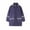 Navy, variant on Luxalzxs Kids Rain Jacket with Hood Children Toddler Boys Girls Rainy Season Raincoat with Pockets Reusable Rain Poncho Rainwear