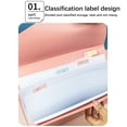thumbnail image 3 of Holloyiver A4 Plastic File Folders, Envelope Expanding File Wallet Document Organizer with Snap Closure & Label Pocket, A4 Waterproof File Pouch for School Office Work Home Organization, 3 of 9
