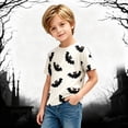 thumbnail image 2 of JAJAHO Kids Halloween T Shirts Bat Print Short Sleeve Crew Neck Graphic Tees For Boys Girls 4-13Y, 2 of 4