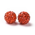thumbnail image 2 of Polymer Clay Rhinestone Beads Grade A Round Pave Disco Ball Beads Hyacinth 10x9.5mm Hole: 1.5~1.8mm, 2 of 3